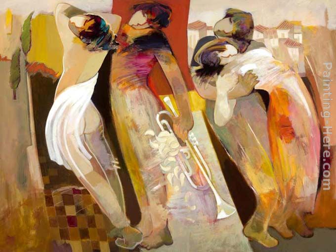 Lovers Harmony painting - Hessam Abrishami Lovers Harmony art painting